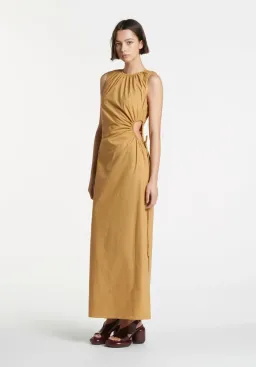 Sir the Label Dion Cut Out Maxi Dress Camel Size 6 for rent on The Volte - image 2