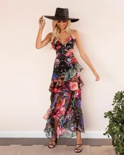 Shieke Jewel Midi Dress Floral Size 8 for rent on The Volte - image 1