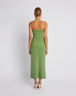 Summi Summi Midi Skirt and Tube Top Set Olive Size 8 for rent on The Volte - image 3