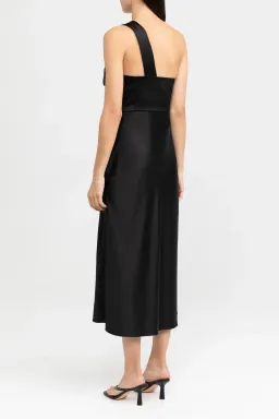 Significant Other Macy Midi Dress Black Size 10 for rent on The Volte - image 3