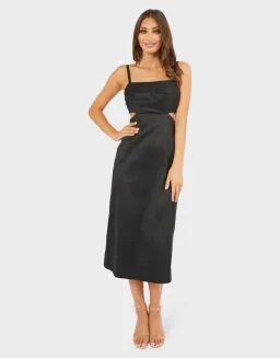 Pilgrim Ingrid Midi Dress Black Size 12 for rent on The Volte - image 1