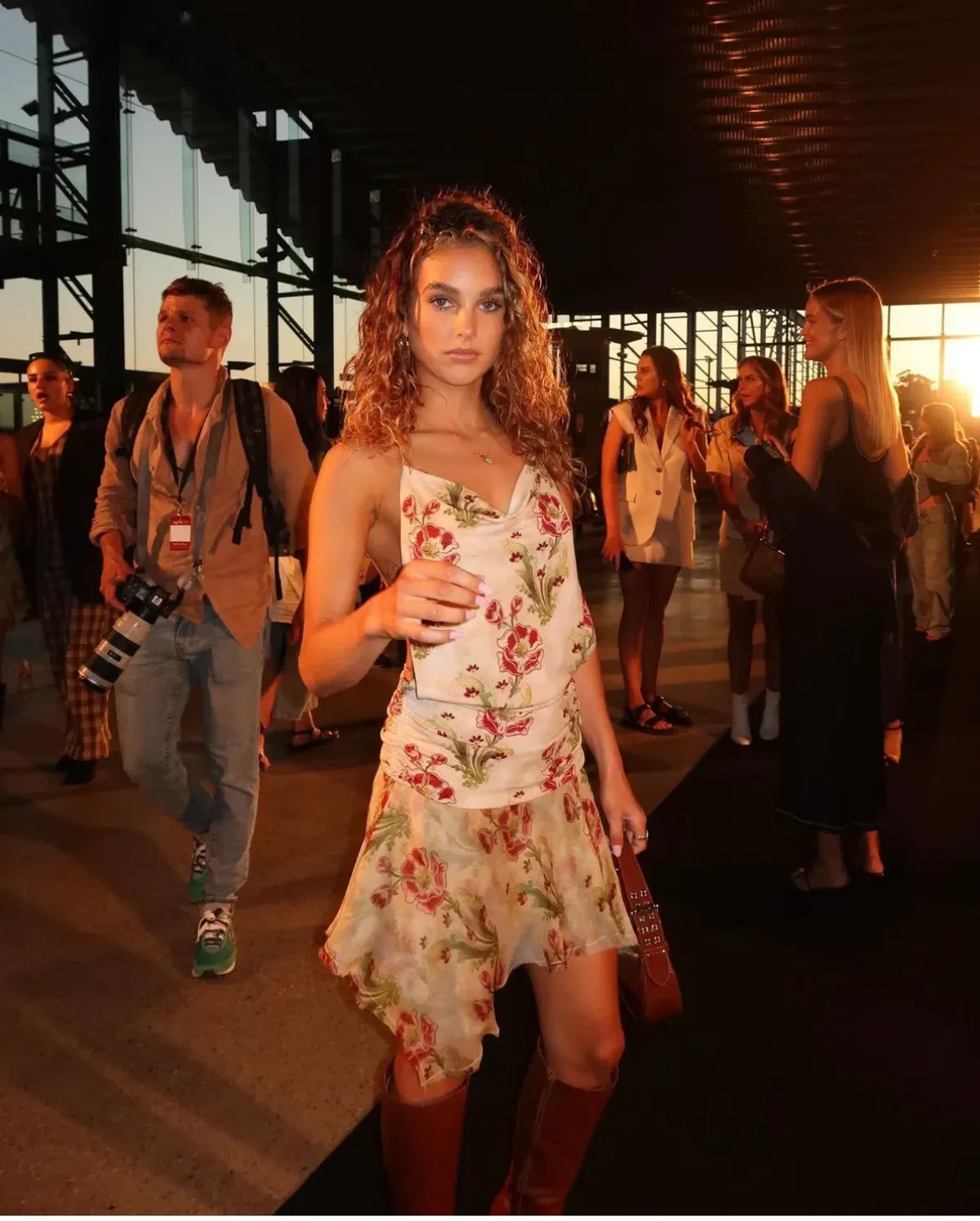 Bec & Bridge Monette Halter Mini Backless Dress In Genevieve Floral Size AU 8 - Image 4