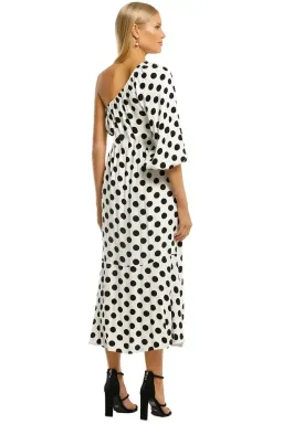 Country Road One Shoulder Maxi Dress in Antique White Print Size 16 for rent on The Volte - image 3