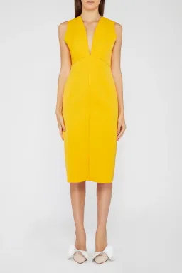 Acler Fincher Dress Citrus Yellow Size 8 for rent on The Volte - image 1