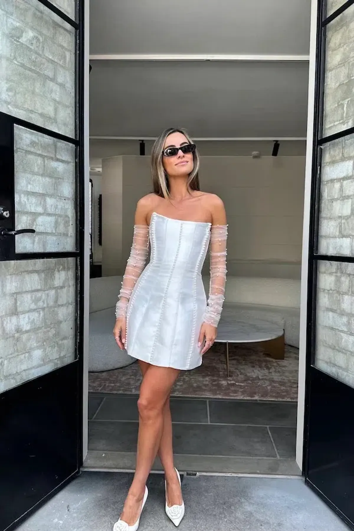 Eliya The Label Kayla Dress White Size 8 - Image 5