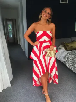 Sass and Bide The Stripe Dress Multi Size 12 for rent on The Volte - image 1