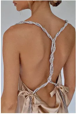 Sisters the Label Chloe Multiway Mini Dress Pearl Silk One Size for rent on The Volte - image 7