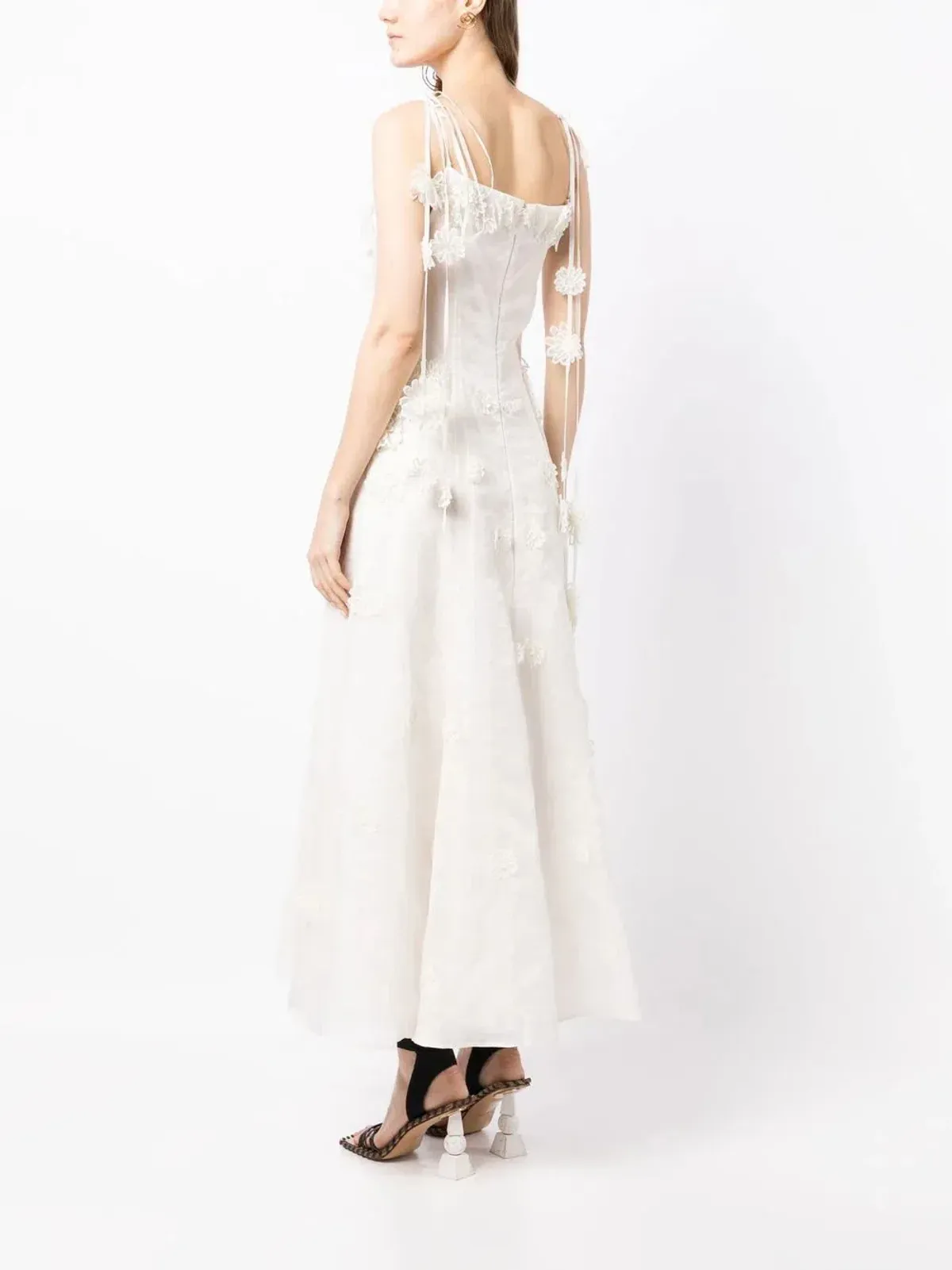 Rachel Gilbert Lorie Maxi Dress Ivory Size 0 / AU 6 - Image 3