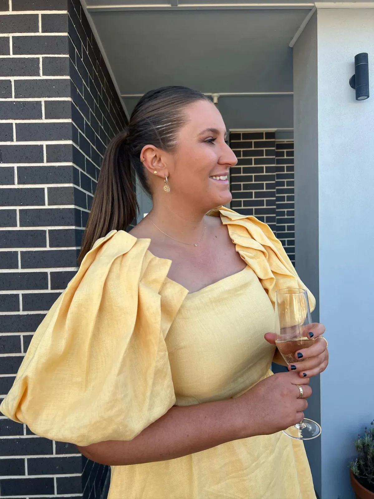 Sovere Noble Mini Dress Yellow Size XL  - Image 4