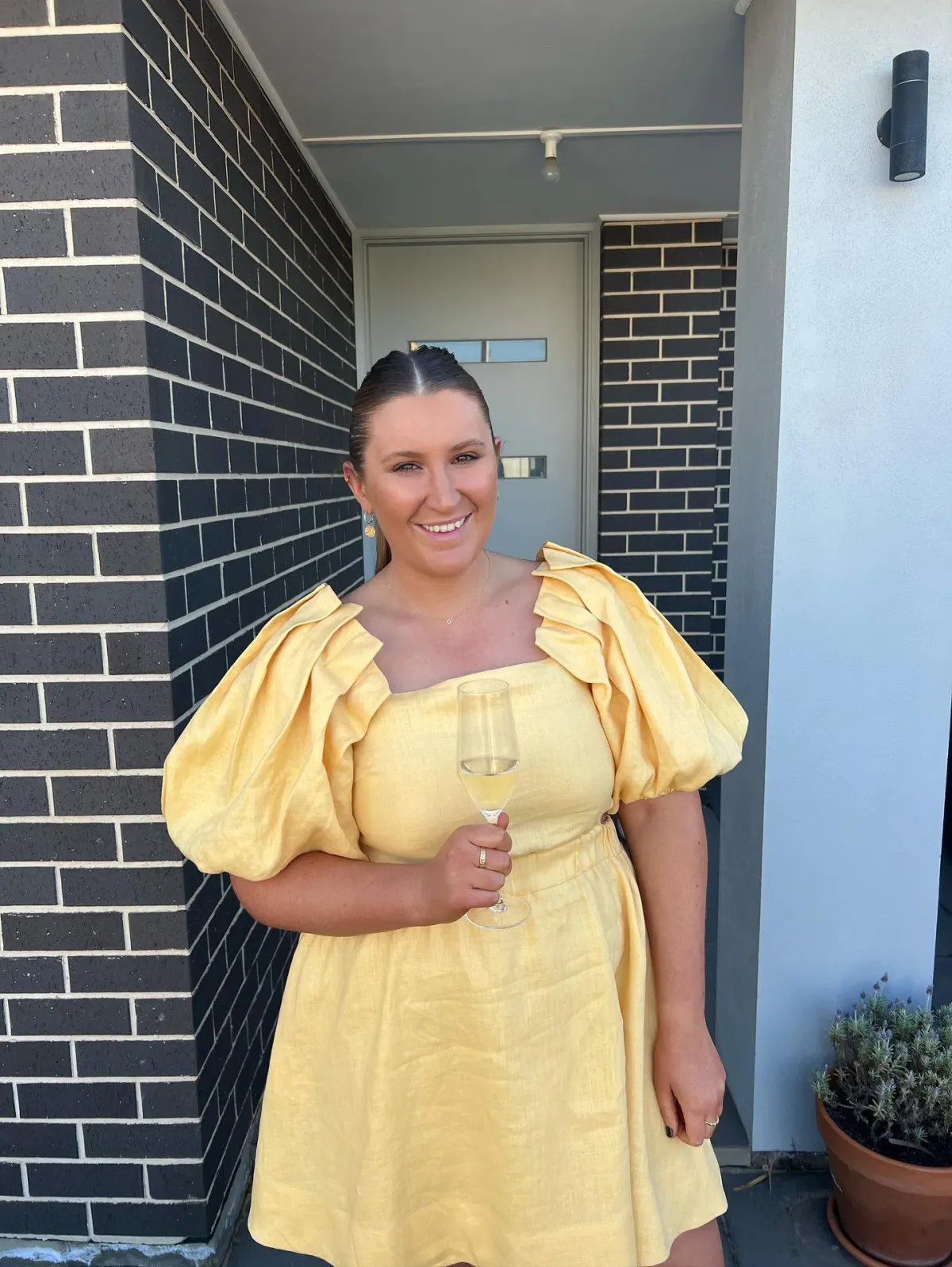 Sovere Noble Mini Dress Yellow Size XL  - Image 3