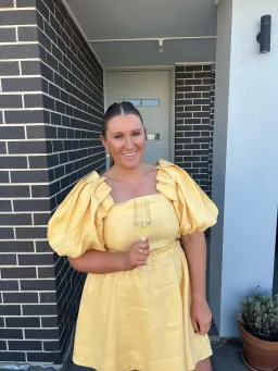 Sovere Noble Mini Dress Yellow Size XL  for rent on The Volte - image 3