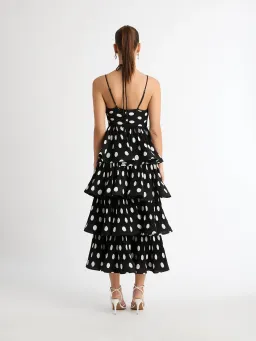 Sheike Julia Tiered Polka Dot Dress Print Size 6 for rent on The Volte - image 3