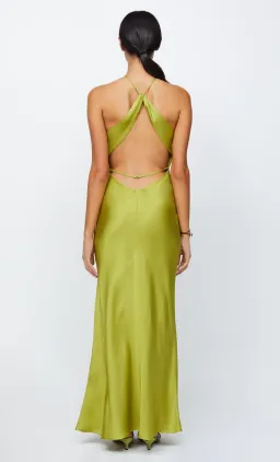 Bec & Bridge Teresa Halter Maxi Dress in Wasabi Size M / AU 10 for rent on The Volte - image 2
