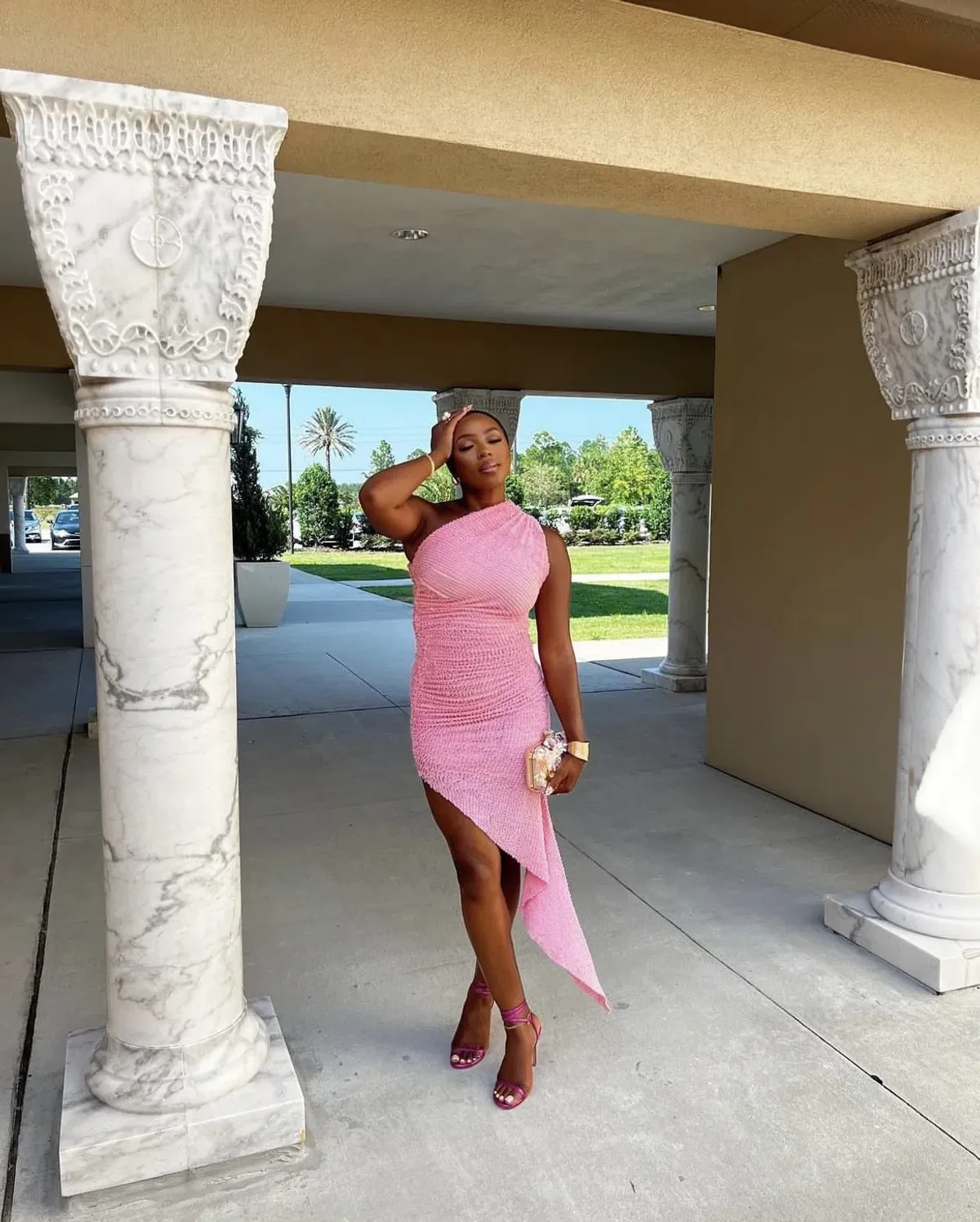 Coucoo Pasu Dress in Baby Pink Size XL/Au 14 - Image 3