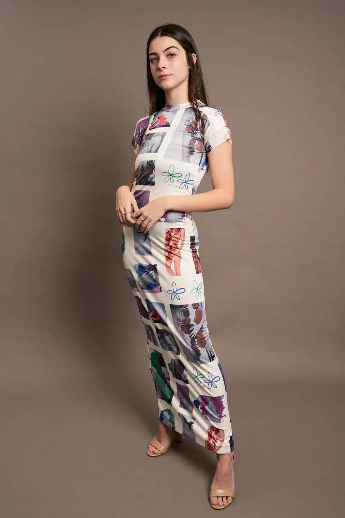 With Jean Morph Maxi Dress Print Size XS/Au 6  - Image 1