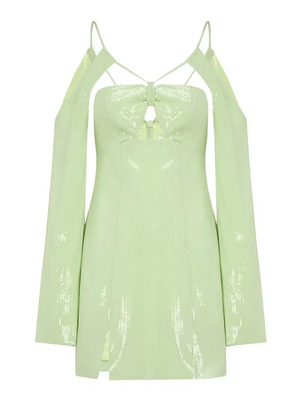 Alice McCall Night Sky Dress Lime Cream Size 8 - Image 3