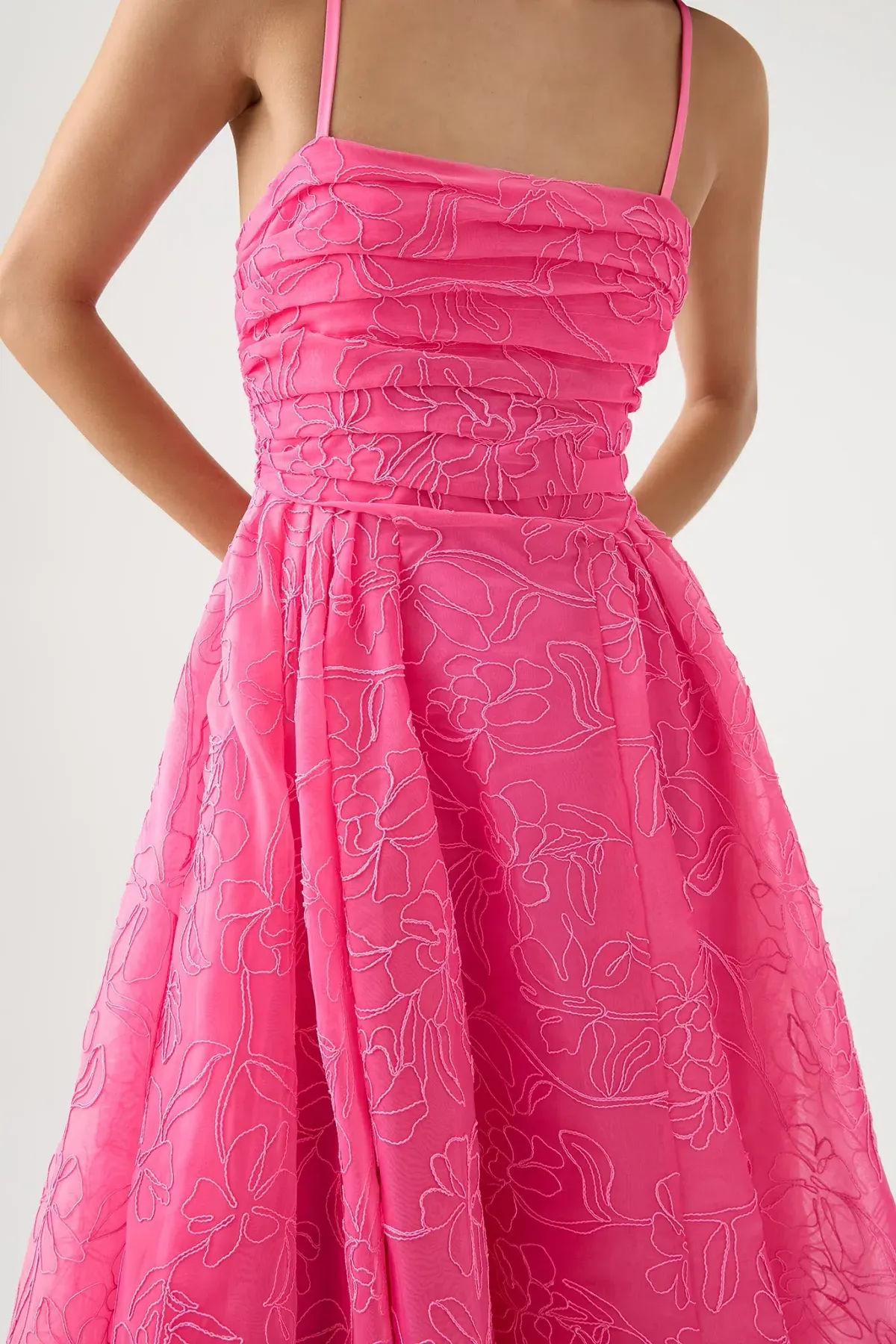 Aje Evangeline Cornelli Maxi Dress Pink Size 8 - Image 4