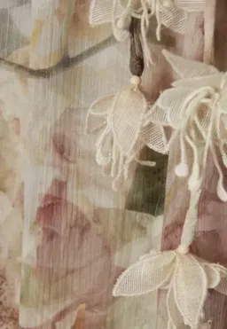 Zimmermann Dancer Flutter Midi Dress Alabaster Garden Floral Size 0 / AU 8 for rent on The Volte - image 3