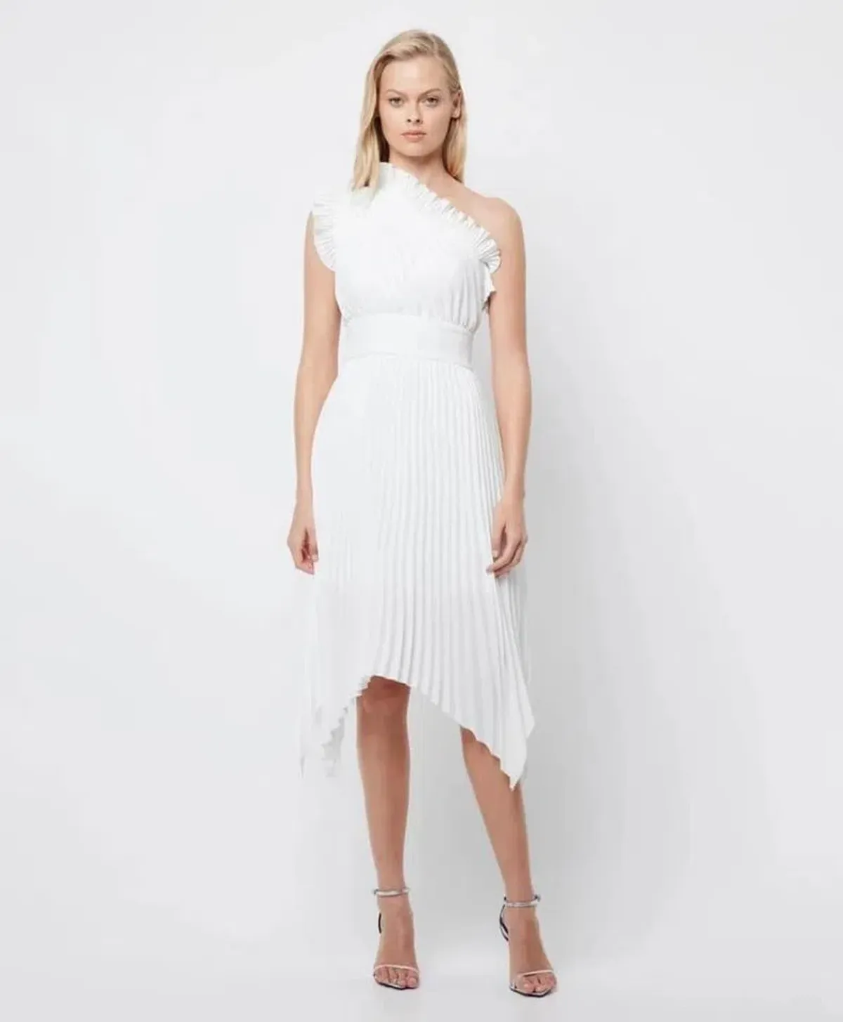  Mossman The Lady Like Midi Dress White Size 6 - Image 2