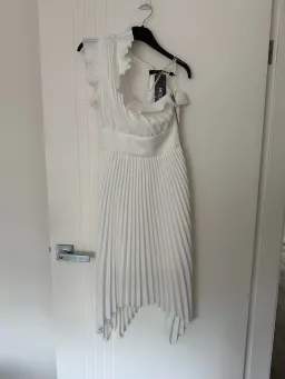  Mossman The Lady Like Midi Dress White Size 6 for rent on The Volte - image 6