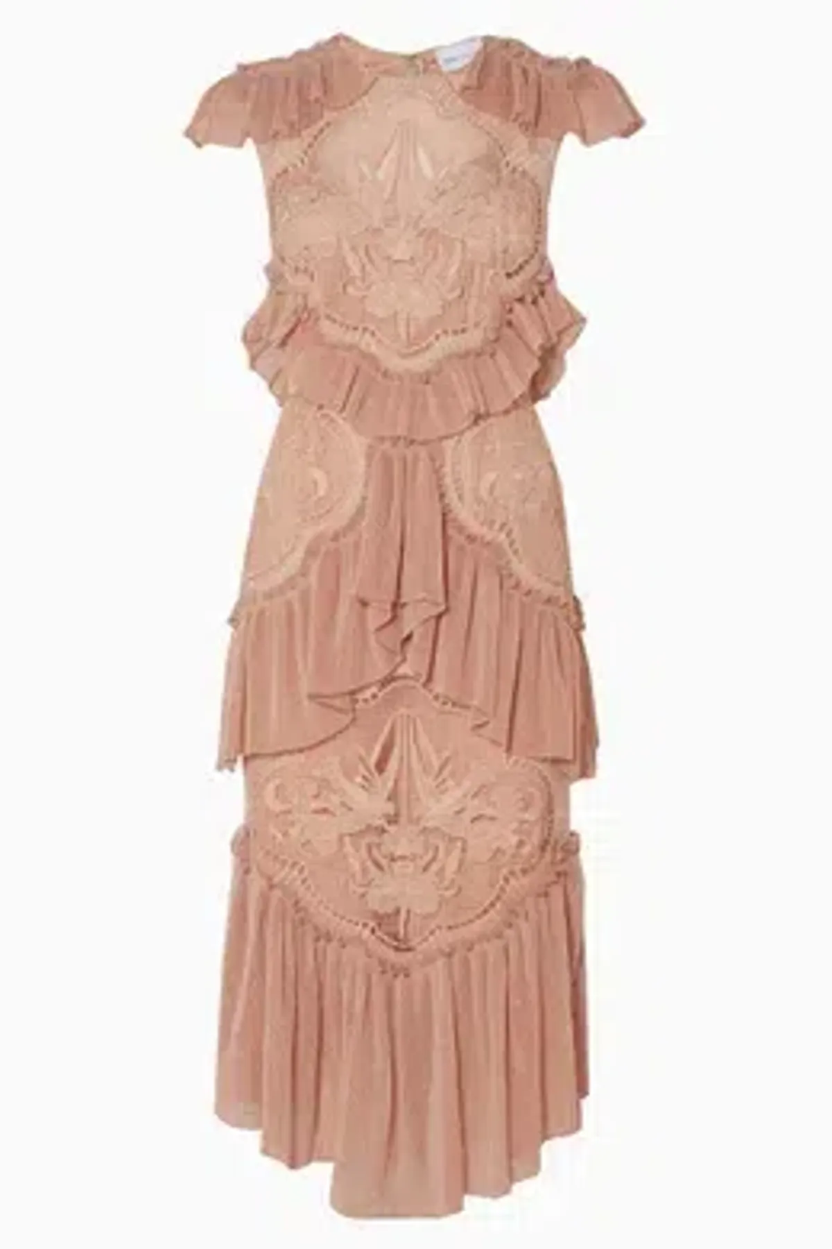 Alice McCall Sweet Emotions Midi Dress in Blush Size 8 - Image 4