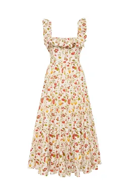 Palm Noosa Leon Dress in Tomato Tiles Print Size 6 for rent on The Volte - image 6