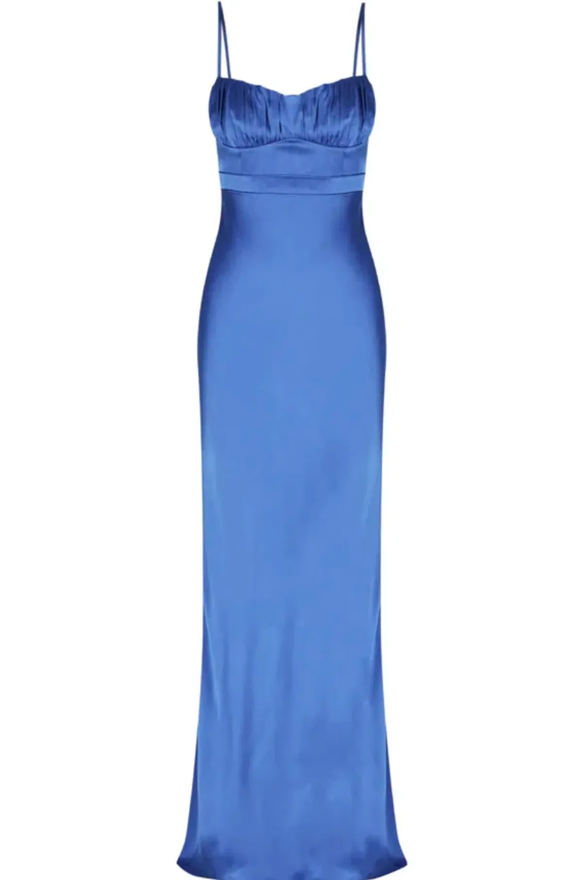 Shona Joy Oliviera Ruched Maxi Dress Strong Blue Size 10 - Image 5