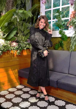 Mackenzie Mode Branching Out Midi Dress Black Size 12 for rent on The Volte - image 1