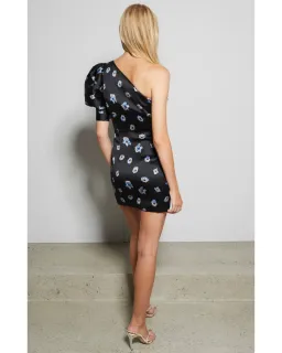 Bec & Bridge Daisy Asym Mini Dress Black Floral Size AU 8 for rent on The Volte - image 3