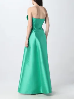Alberta Ferretti Strapless Gown Green Size 8  for rent on The Volte - image 2