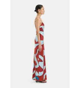 Sir the Label Frankie Slip Dress Ruby Reflection Size AU 14 for rent on The Volte - image 2