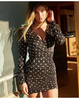 Bec & Bridge Paradis Long Sleeve Mini Dress Black Size AU 10 for rent on The Volte - image 5