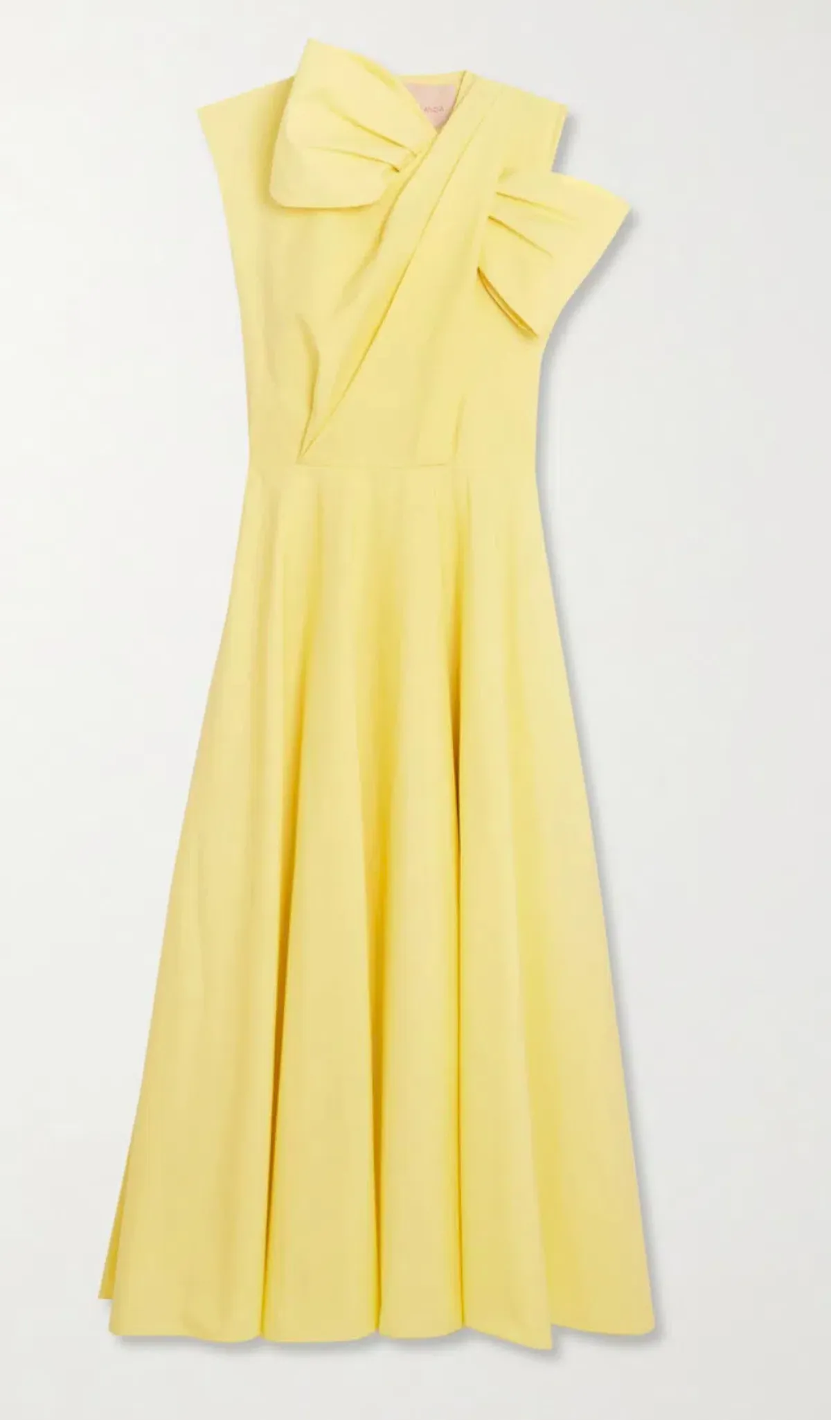 Roksanda Brigitte Midi Dress Yellow Size 14  - Image 3
