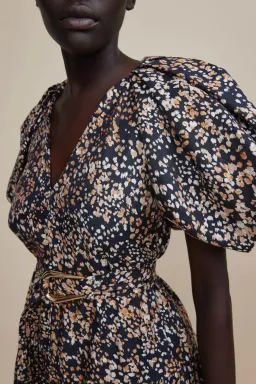 Acler Warner Dress Wild Spot  Size 12  for rent on The Volte - image 3