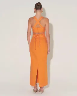 Hansen and Gretel Pepe Top and Marielle Skirt Set Orange Size 8 for rent on The Volte - image 2