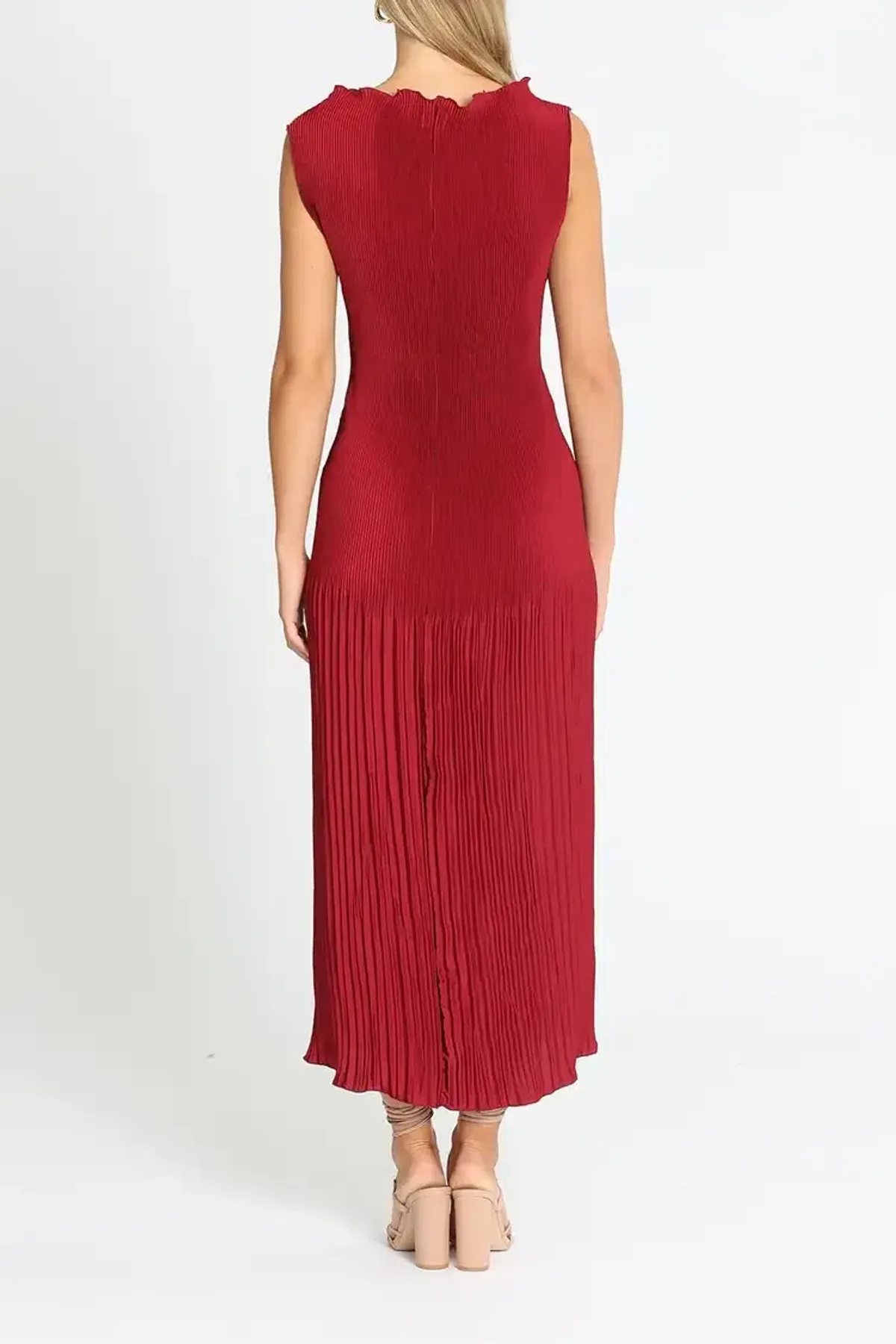 Lidee Soiree Moss Gown in Ruby Size 12 - Image 3