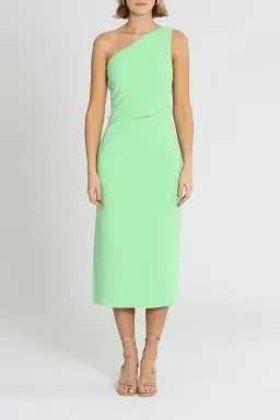 Bec & Bridge Clover Asymmetric Midi Dress in Green Size 12 for rent on The Volte - image 1
