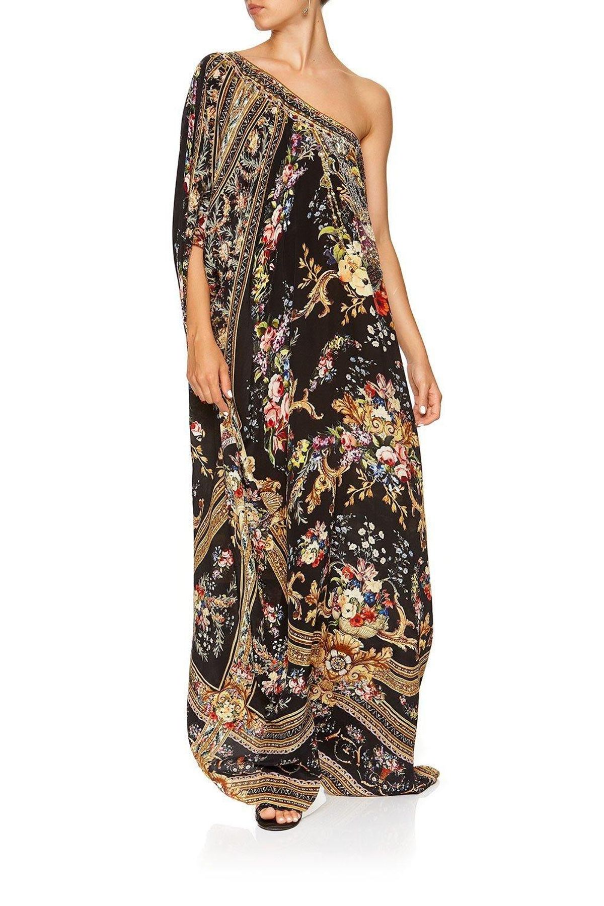 Camilla Friend In Flora Round Neck Kaftan One Size - Image 7