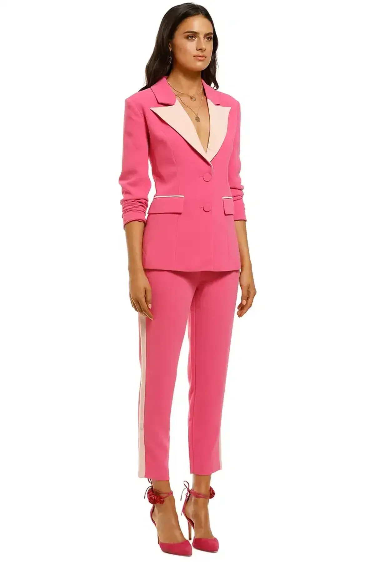 Elliatt Star Two-Piece Suit Hot Pink Size 10 - Image 2