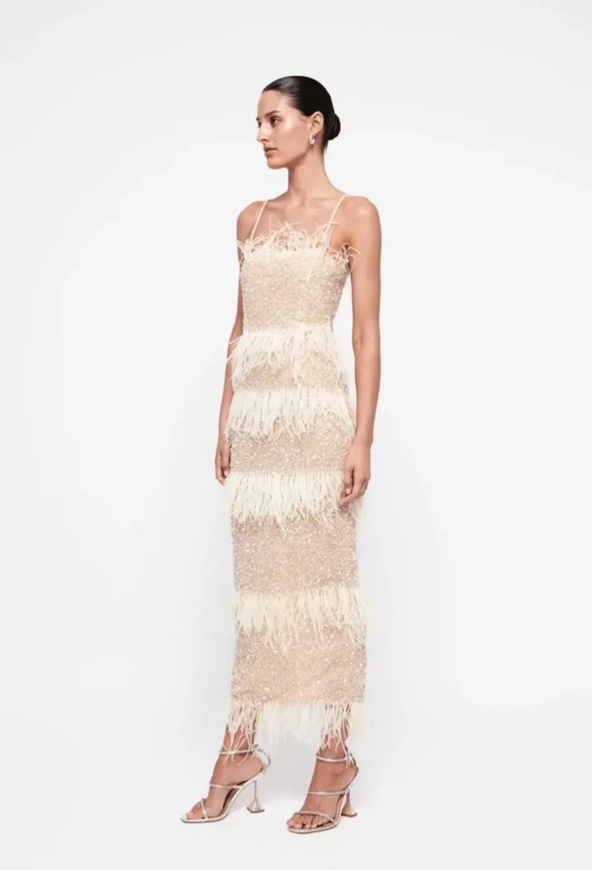 Rachel Gilbert Frenchy Dress Nude Size 3 / AU 12 - Image 2