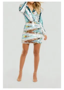 Elliatt Duet Mini Dress in Multi Size 12 for rent on The Volte - image 1