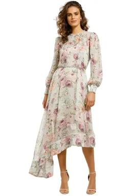 Elliatt Karishma Midi Dress in Multi Floral Size 12 for rent on The Volte - image 2