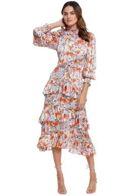 Elliatt Caseria Midi Dress Floral Size 10 for rent on The Volte - image 2