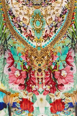 Camilla Champagne Coast Round Neck Kaftan One Size for rent on The Volte - image 12