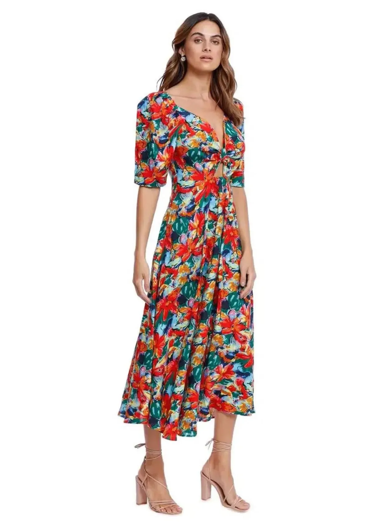 Elliatt Lexi Midi Dress Floral Size 12 - Image 1