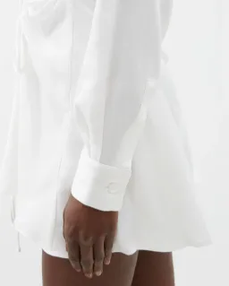 Christopher Esber V-neck Cut Out Mini Dress White Size 10 for rent on The Volte - image 5