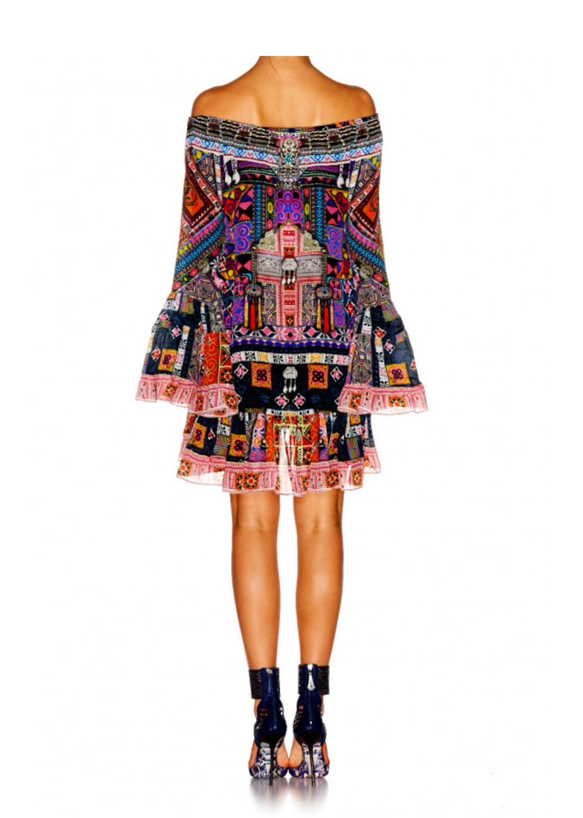 Camilla Patch Me Up A Line Frill Dress XS - Image 7