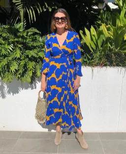 Mister Zimi Tamara Dress Cobalt Blue Size 6 for rent on The Volte - image 1