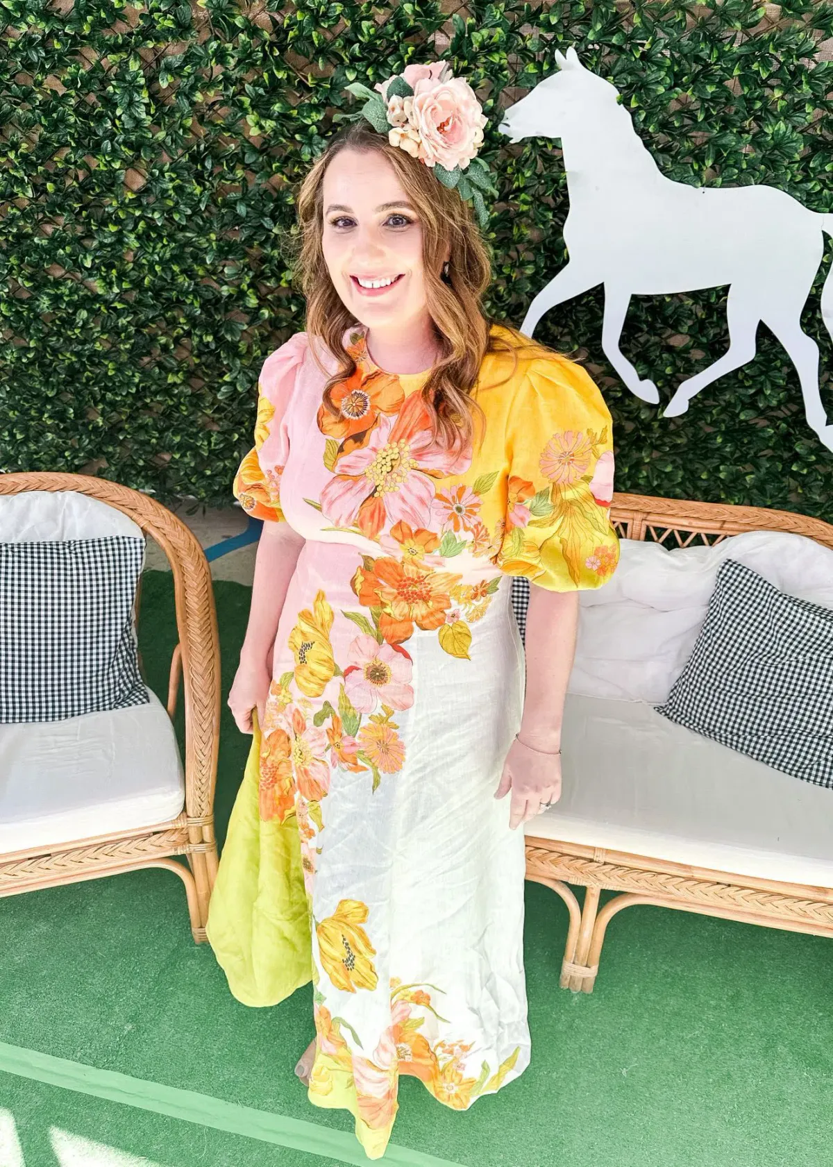 Alemais Silas Midi Dress Floral Size 14 - Image 1