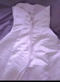 Brisbane Bridal  couture designed  Strapless Bridal Gown White Size 8   for rent on The Volte - image 2